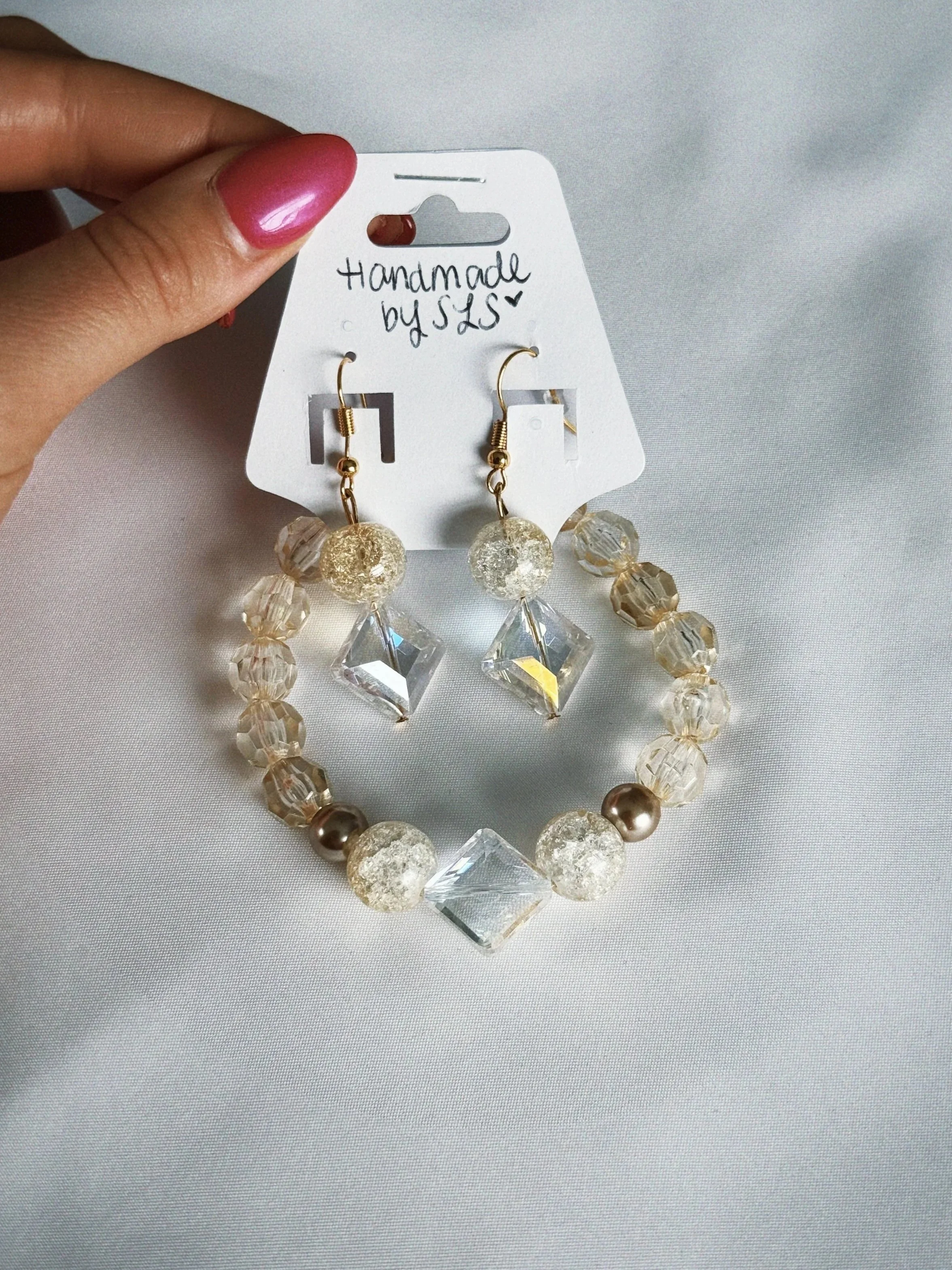 Champagne Prism – 18K Gold Plated Jewelry Set for Women | Handmade Jewelry