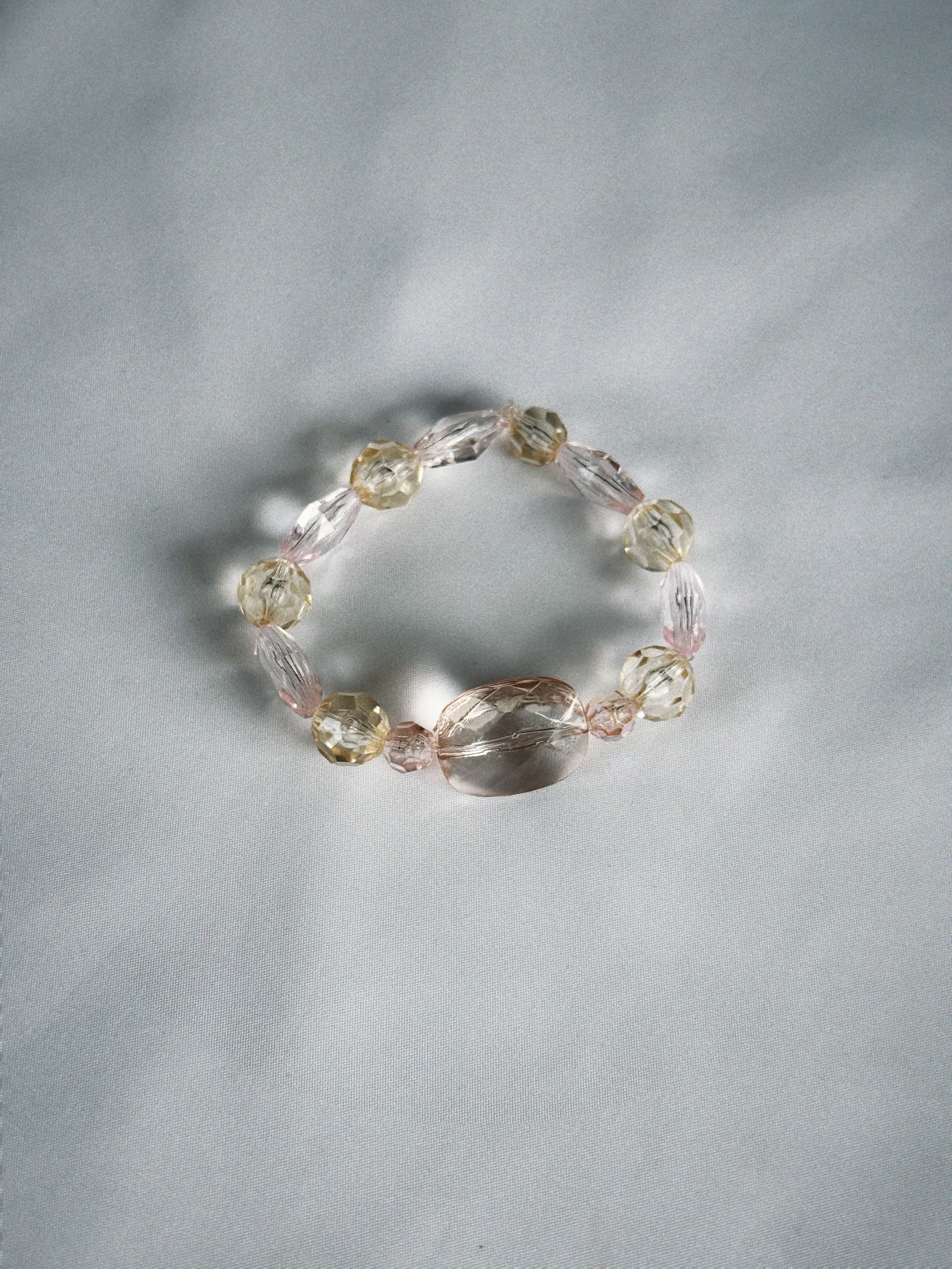 Bare Blush – Statement Gem Beaded Bracelet for Women | Handmade Jewelry