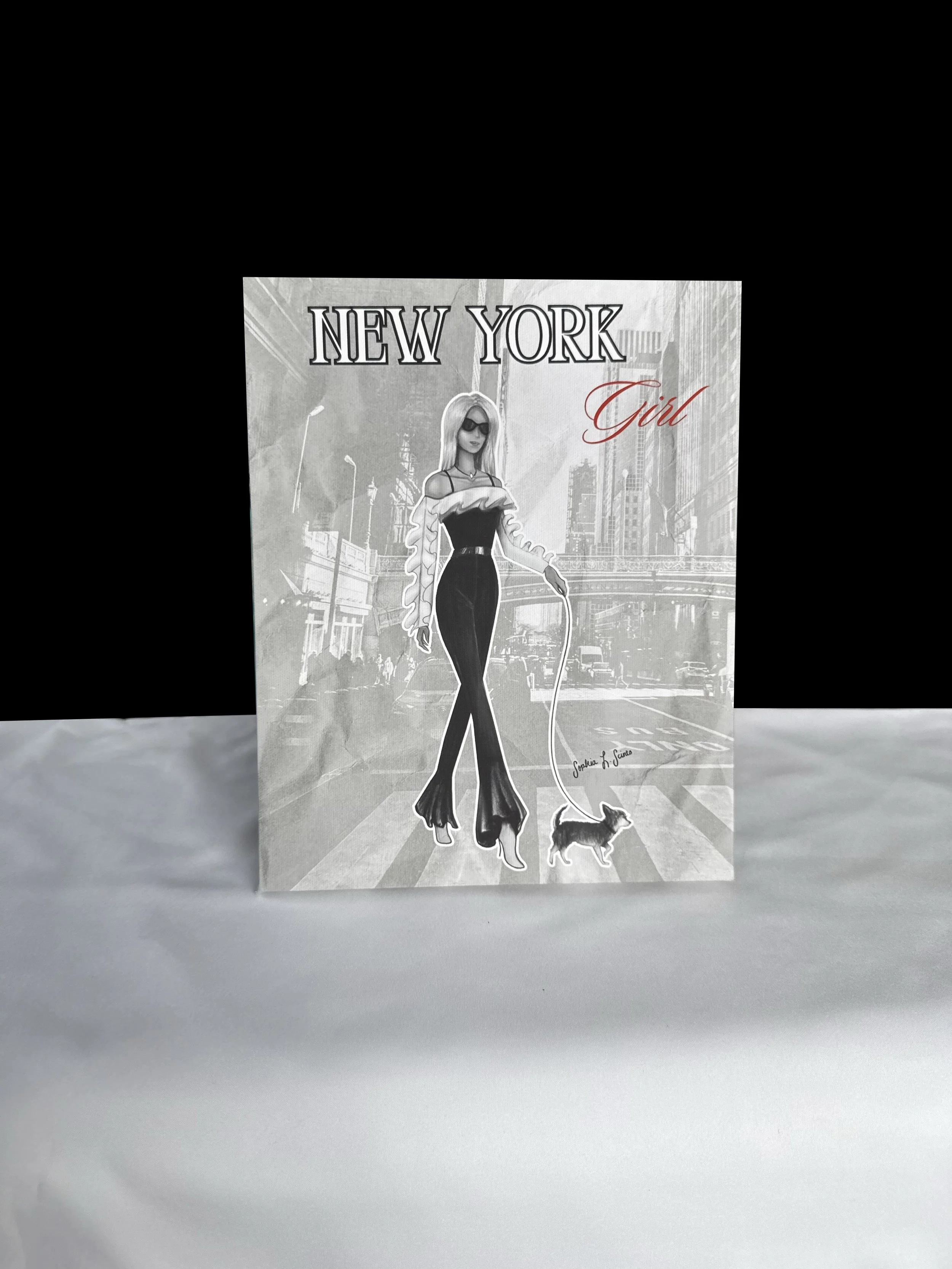 New York Girl – Grand Central Edition | 8x10" Fashion Illustration Canvas Print