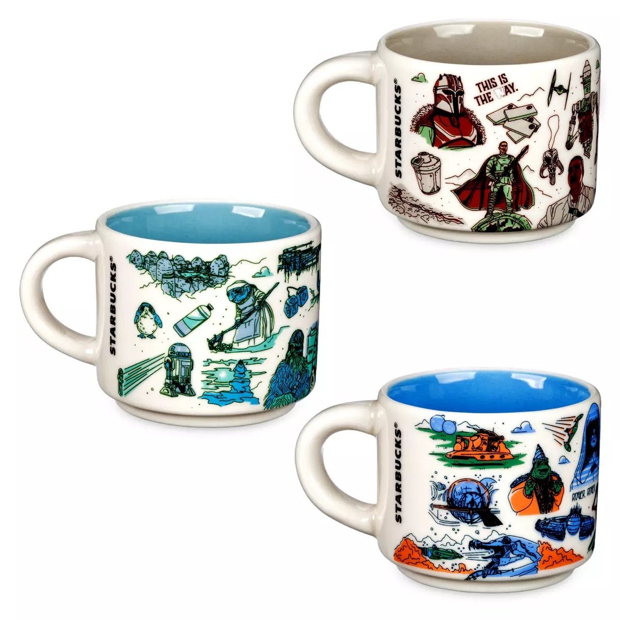 Coruscant, Jakku and Mustafar Starbucks® Mug Ornament Set – Been