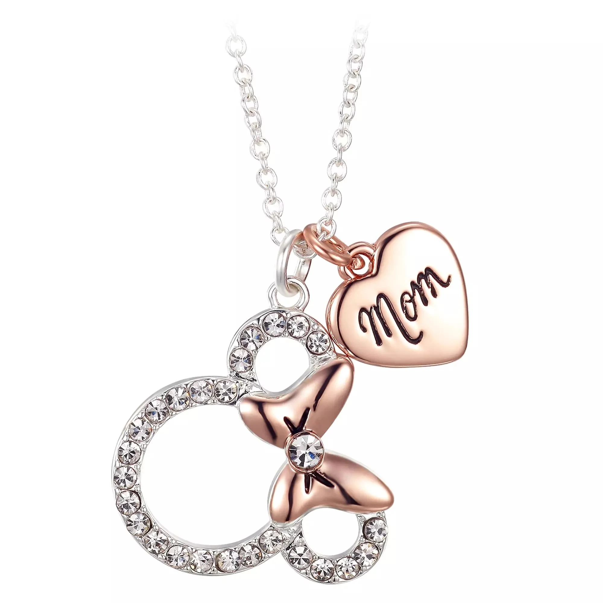 Minnie Mouse "Mom" Necklace