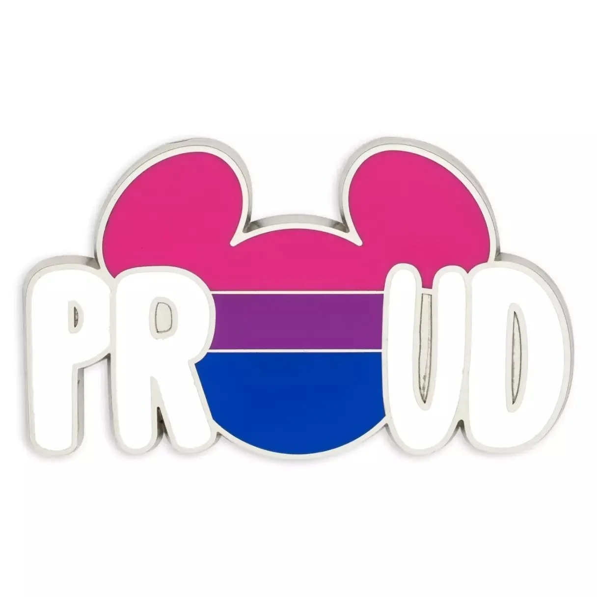 Mickey Icon Pin - Bisexual Flag