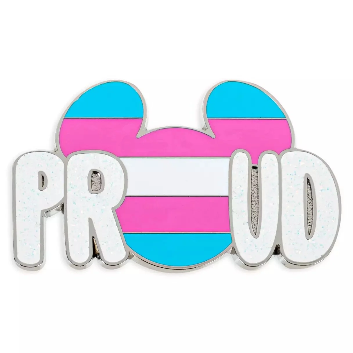 Mickey Icon Pin - Transgender Flag
