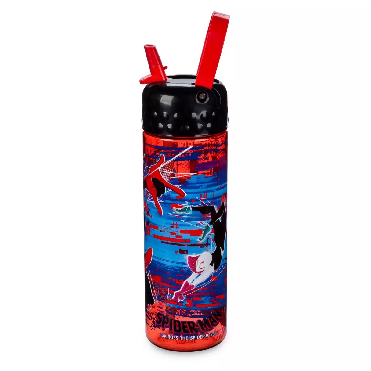 Spider-Man Stainless Steel Water Bottle with Built-In Straw