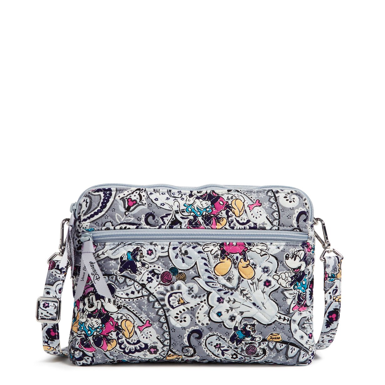 Triple Compartment Crossbody Bag