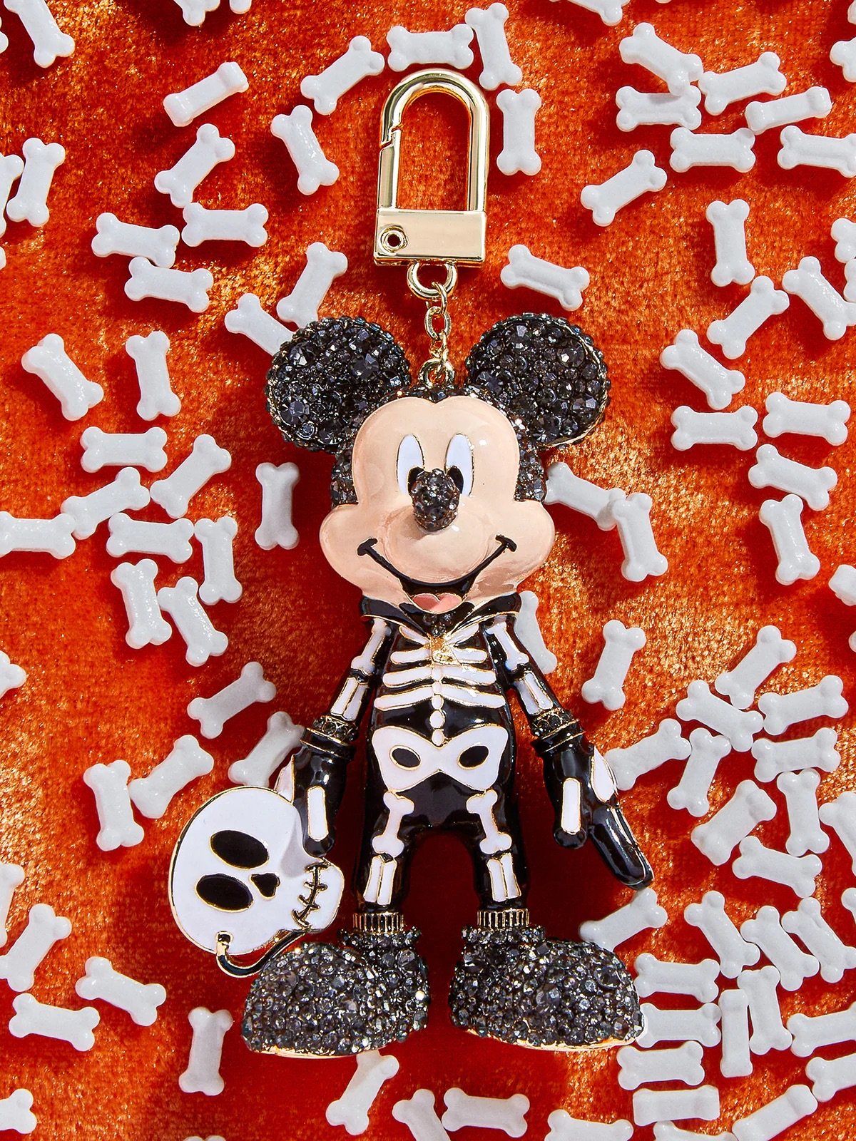 Mickey+Mouse+Skeleton+Disney+Glow In The Dark+Bag+Charm+BaubleBar+Disney+Halloween+Merchandise+Collection+August+2023+Cover