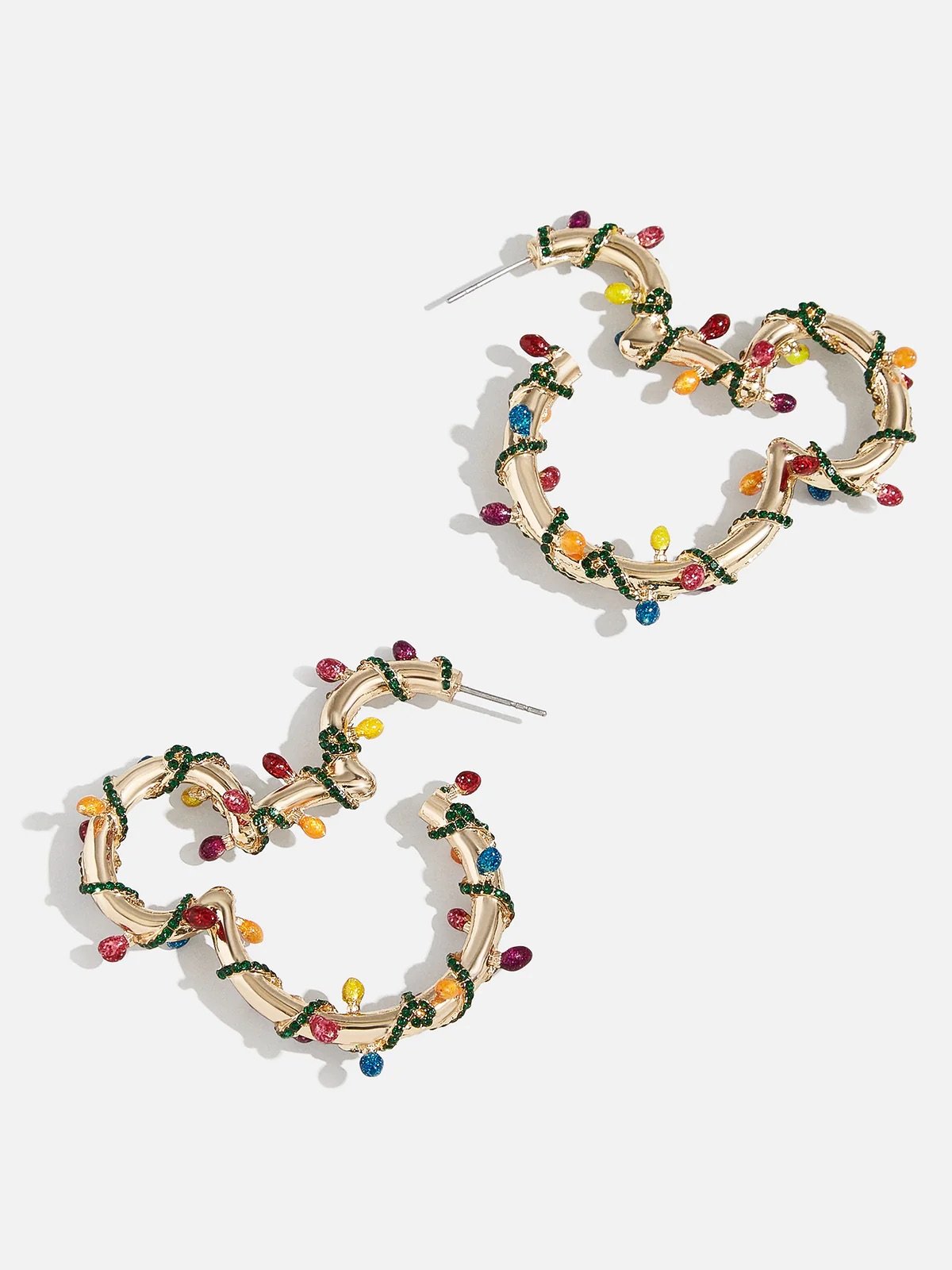 Mickey Holiday Lights Hoop Earrings