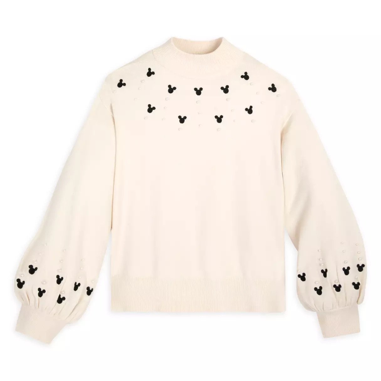 Mickey Icon Beaded Sweater