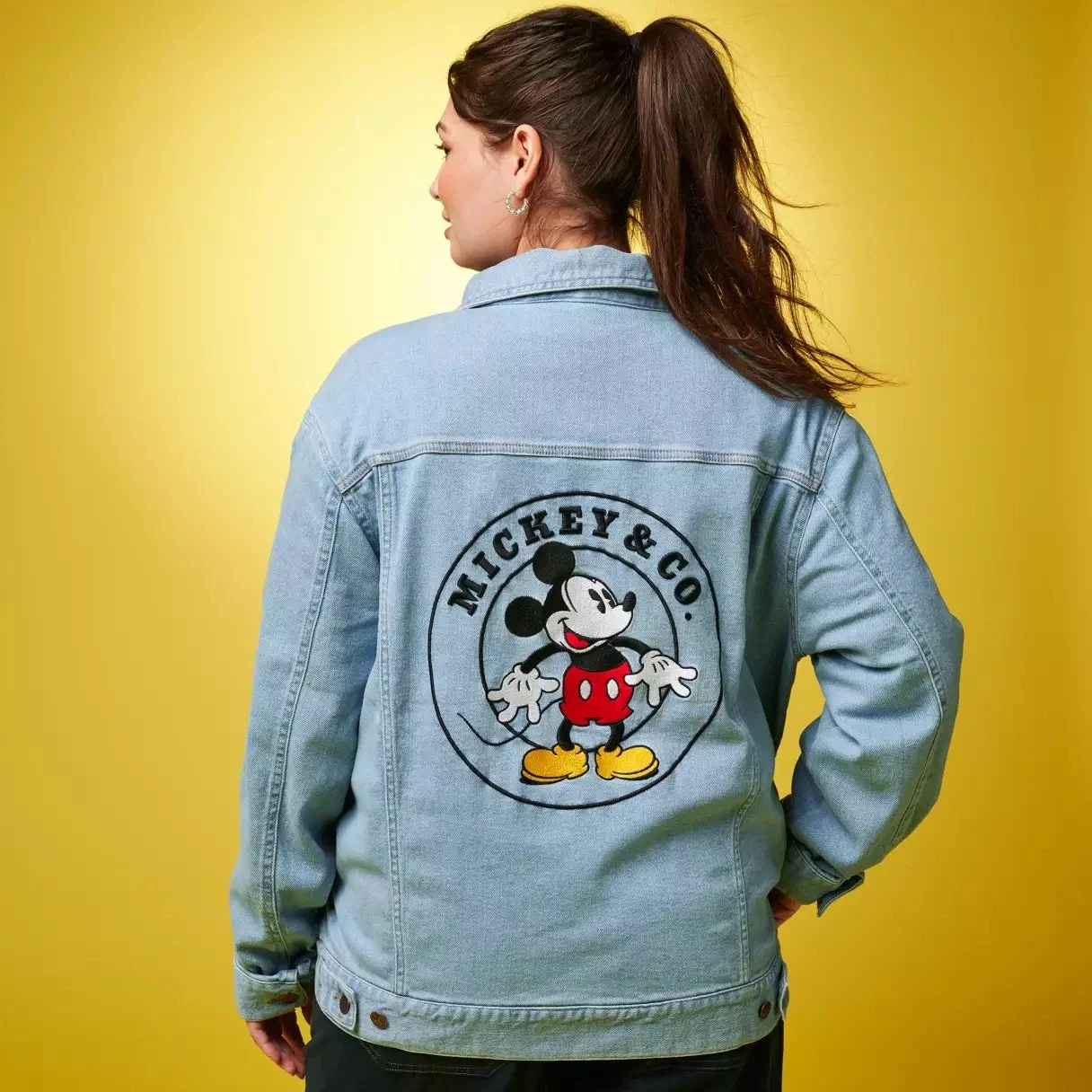 Disney Store Minnie Mouse Club Denim Jacket Disney Mickey Mouse
