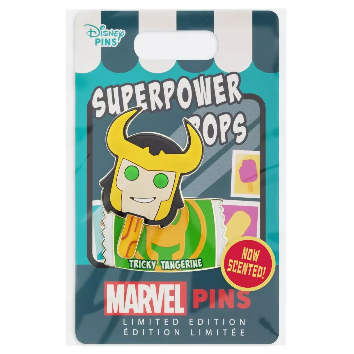 Loki Tricky Tangerine Superpower Pops Pin