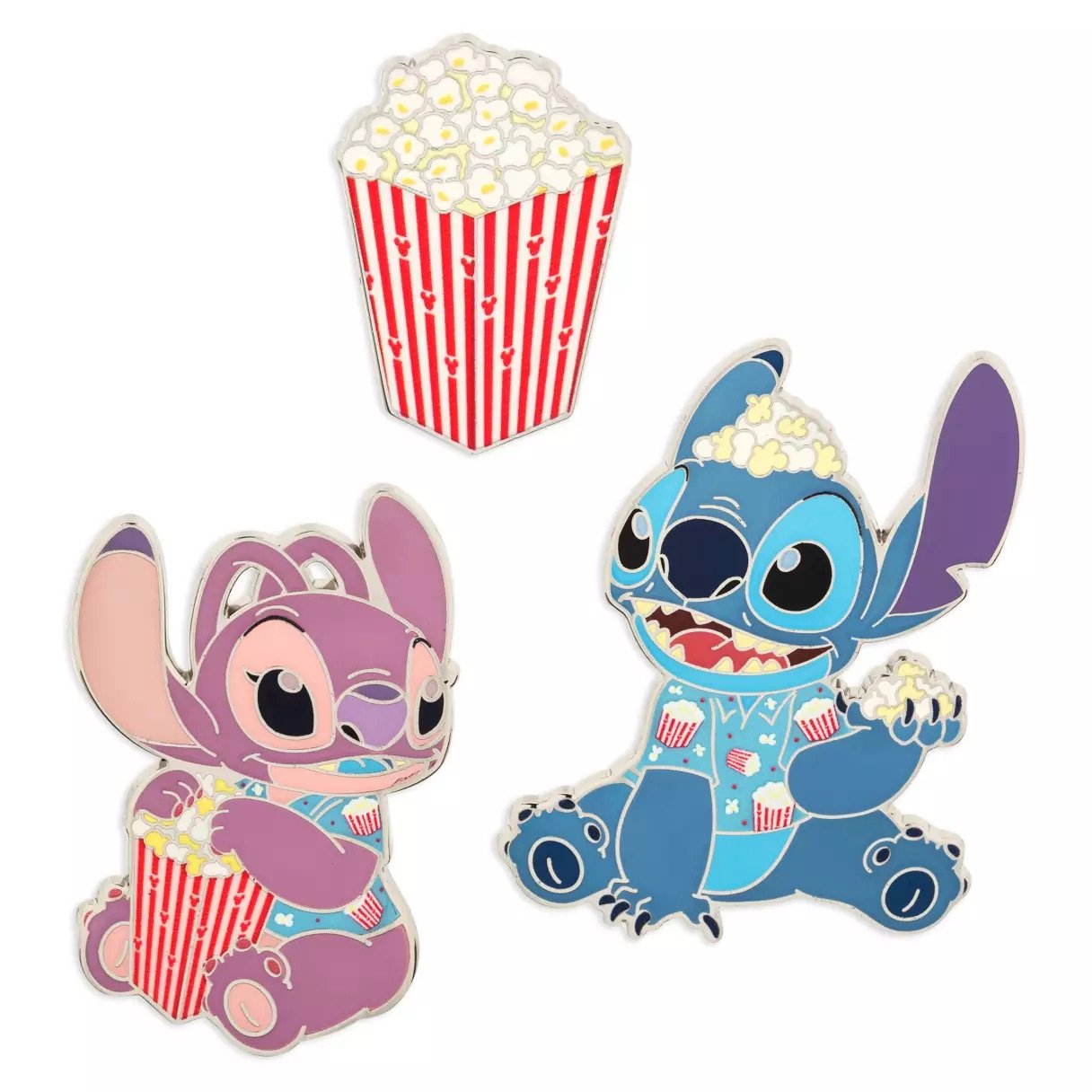 Stitch Popcorn Pin Set