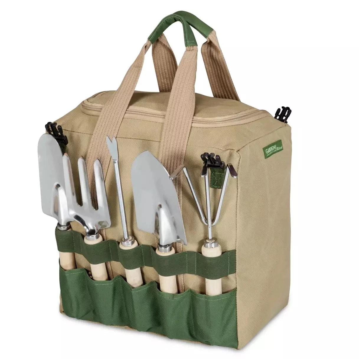 Folding Garden Stool, Tote Bag, &amp; Tools