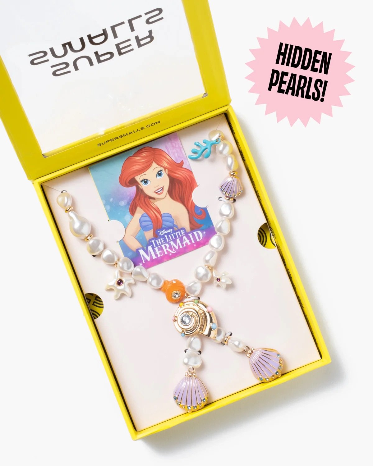 Disney The Little Mermaid Ariel Shell Locket Necklace Disney x Super Smalls Merchandise Collection April 2024.jpeg