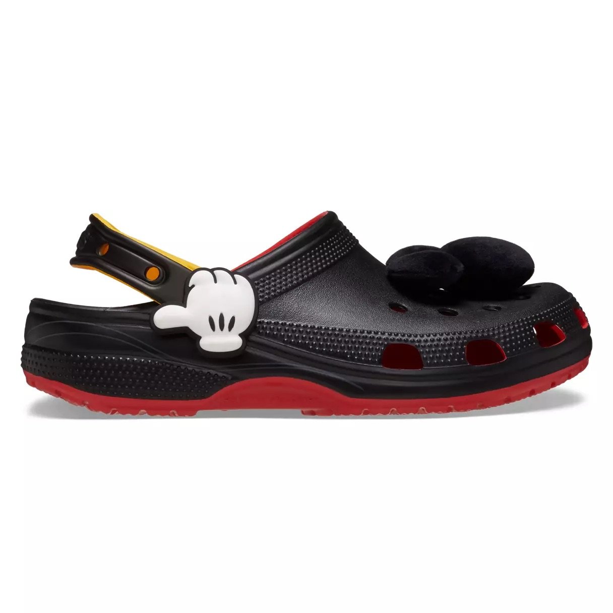 Mickey Mouse Clogs for Adults by Crocs Disney Store Disney x Crocs Mickey Mouse Clogs Merchandise May 2024 Side.jpeg