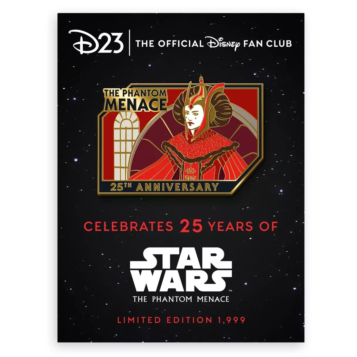 D23-Exclusive Star Wars: The Phantom Menace 25th Anniversary Pin