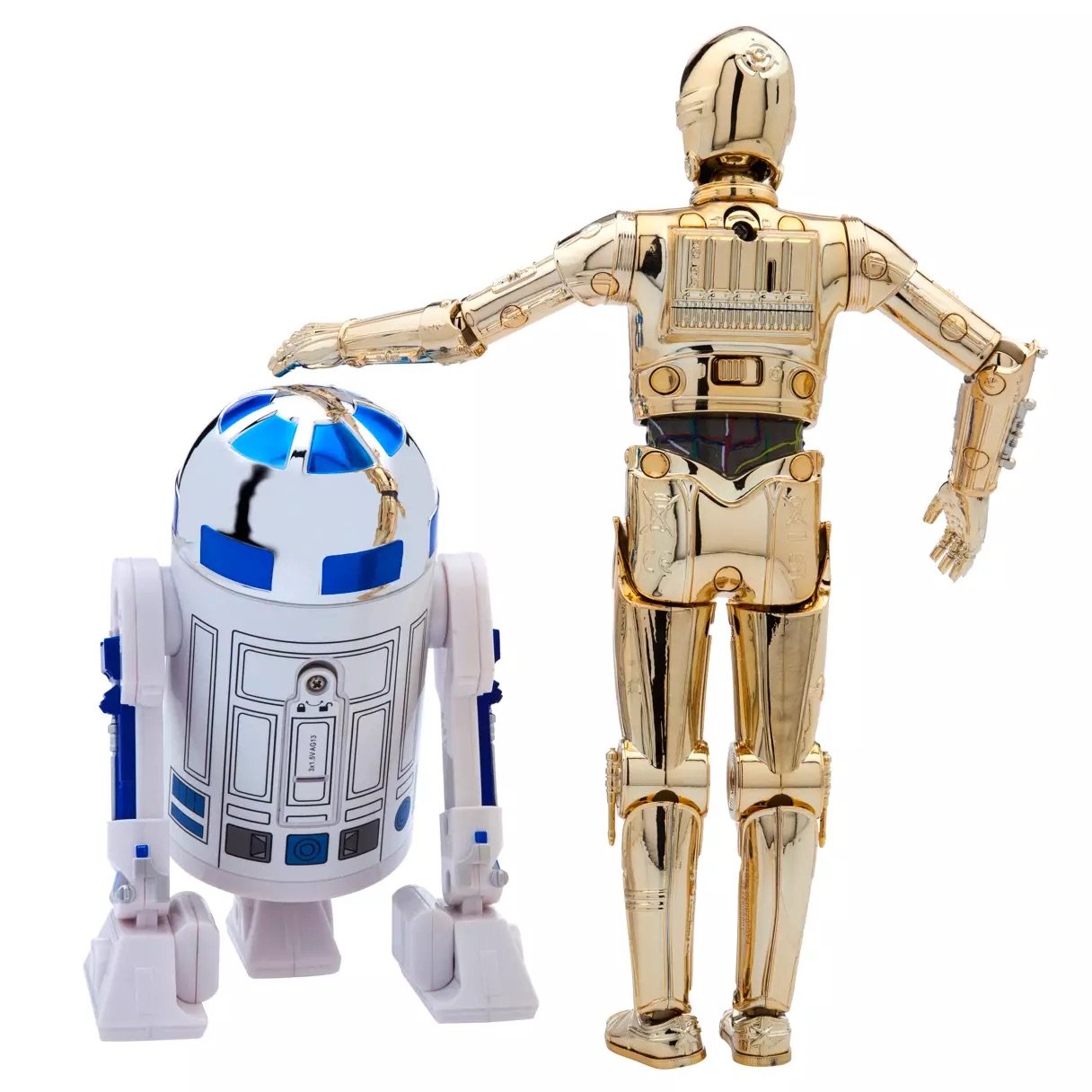 C-3PO and R2-D2 Talking Action Figure Set Classic Edition Disney Store Star Wars Power Force Collection May the 4th Star Wars Day May 2024 Back.jpeg