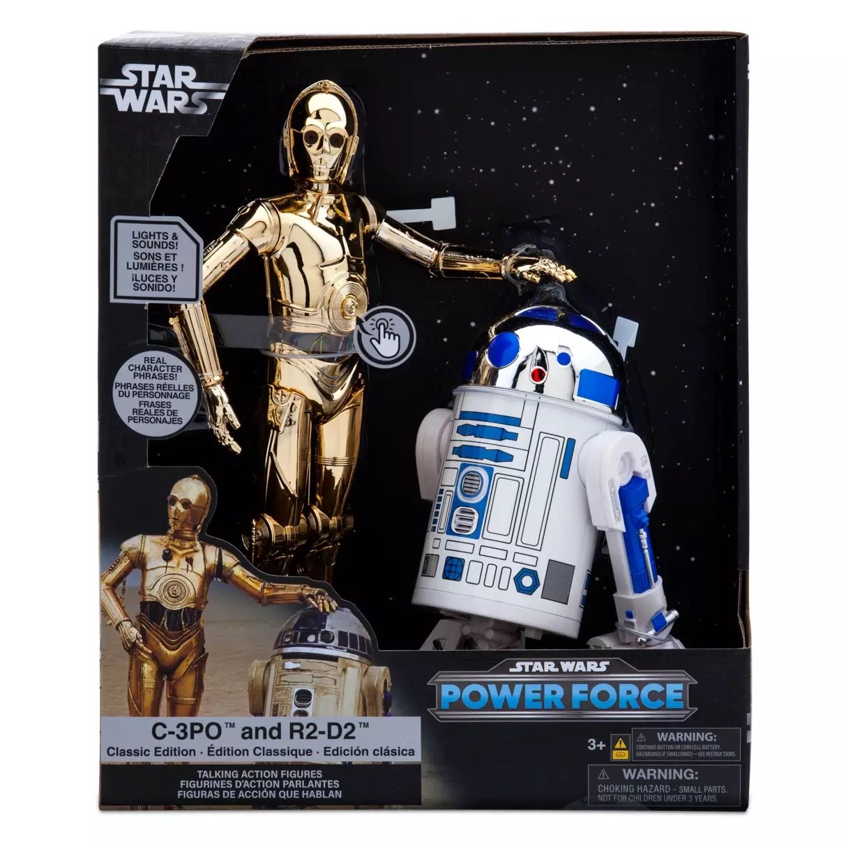C-3PO and R2-D2 Talking Action Figure Set Classic Edition Disney Store Star Wars Power Force Collection May the 4th Star Wars Day May 2024 Box.jpeg