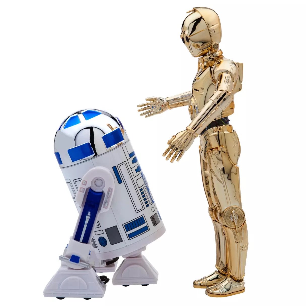 C-3PO and R2-D2 Talking Action Figure Set Classic Edition Disney Store Star Wars Power Force Collection May the 4th Star Wars Day May 2024 Side.jpeg