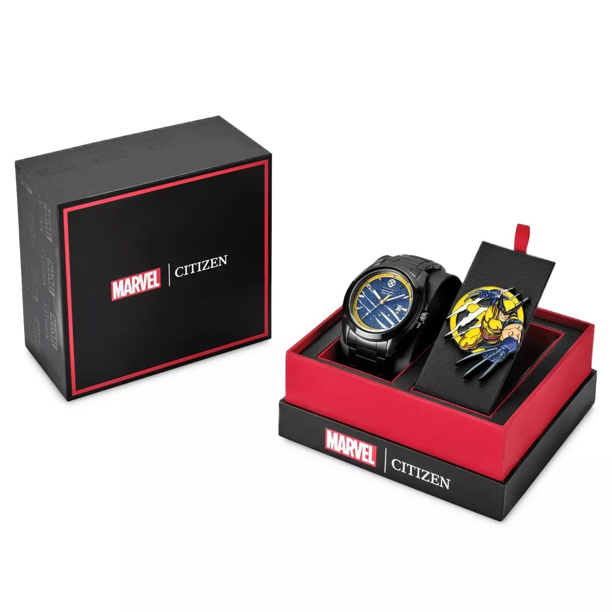 Wolverine Watch &amp; Pin Box Set