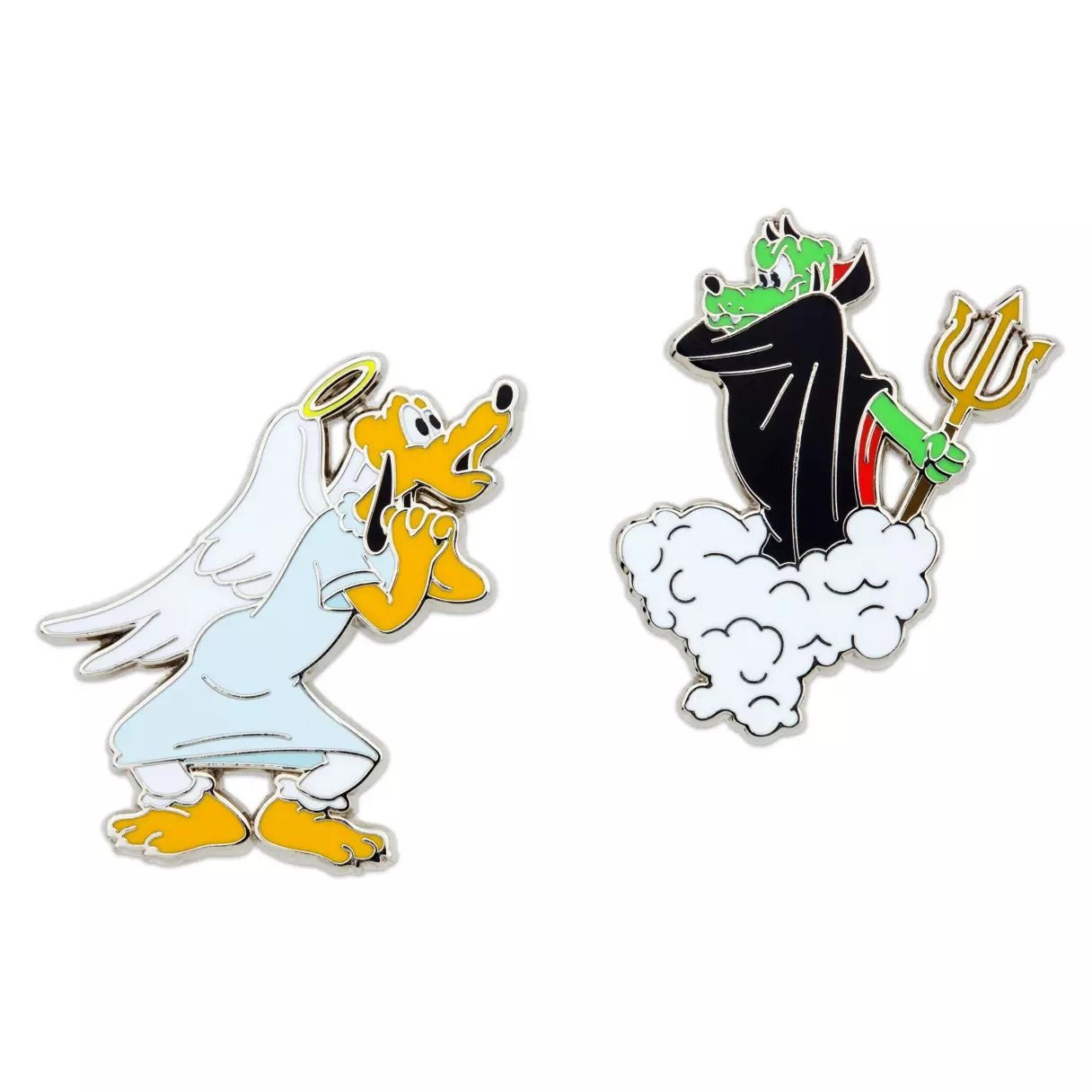 Pluto Angel &amp; Devil Pin Set
