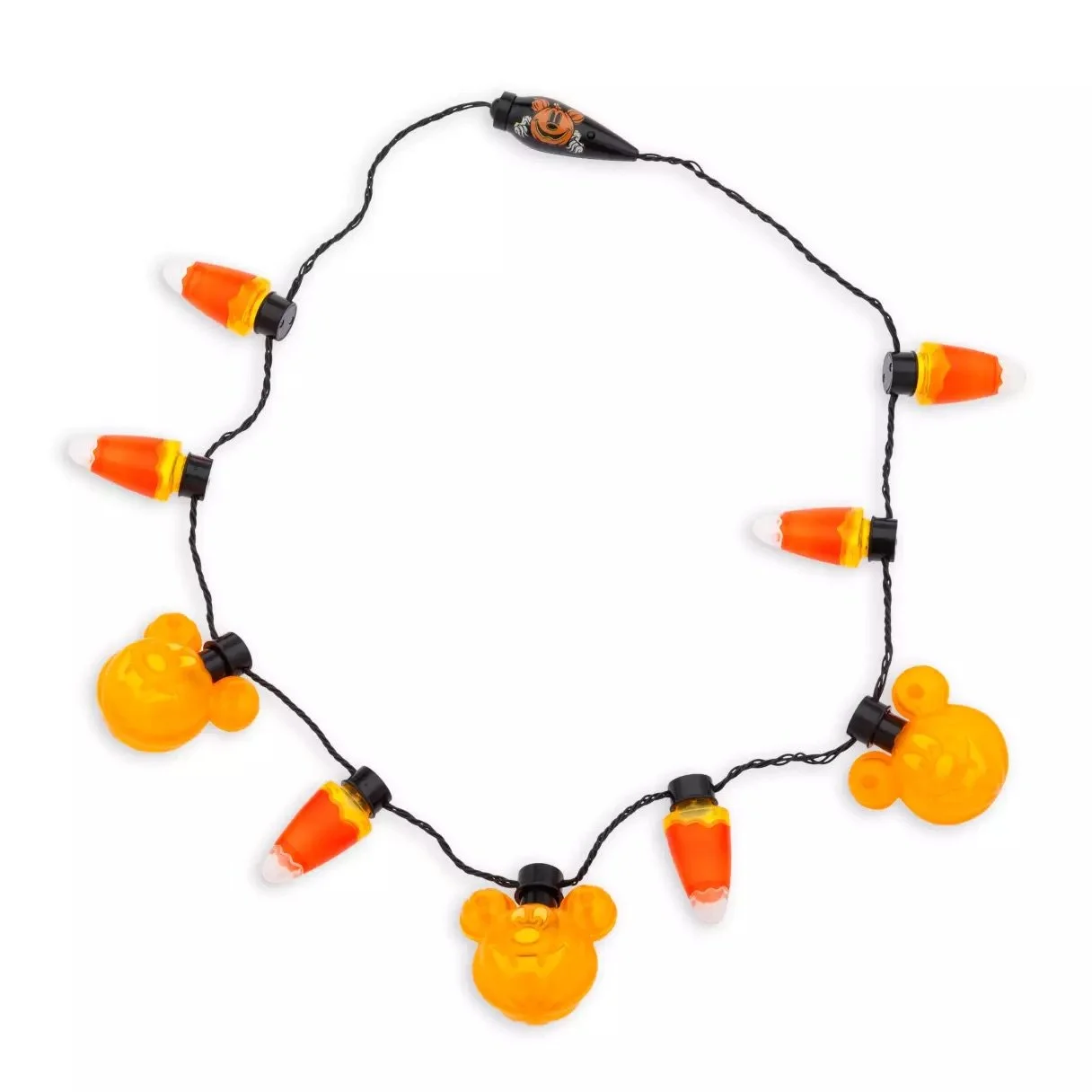 Mickey Jack-o'-Lantern Glow Necklace