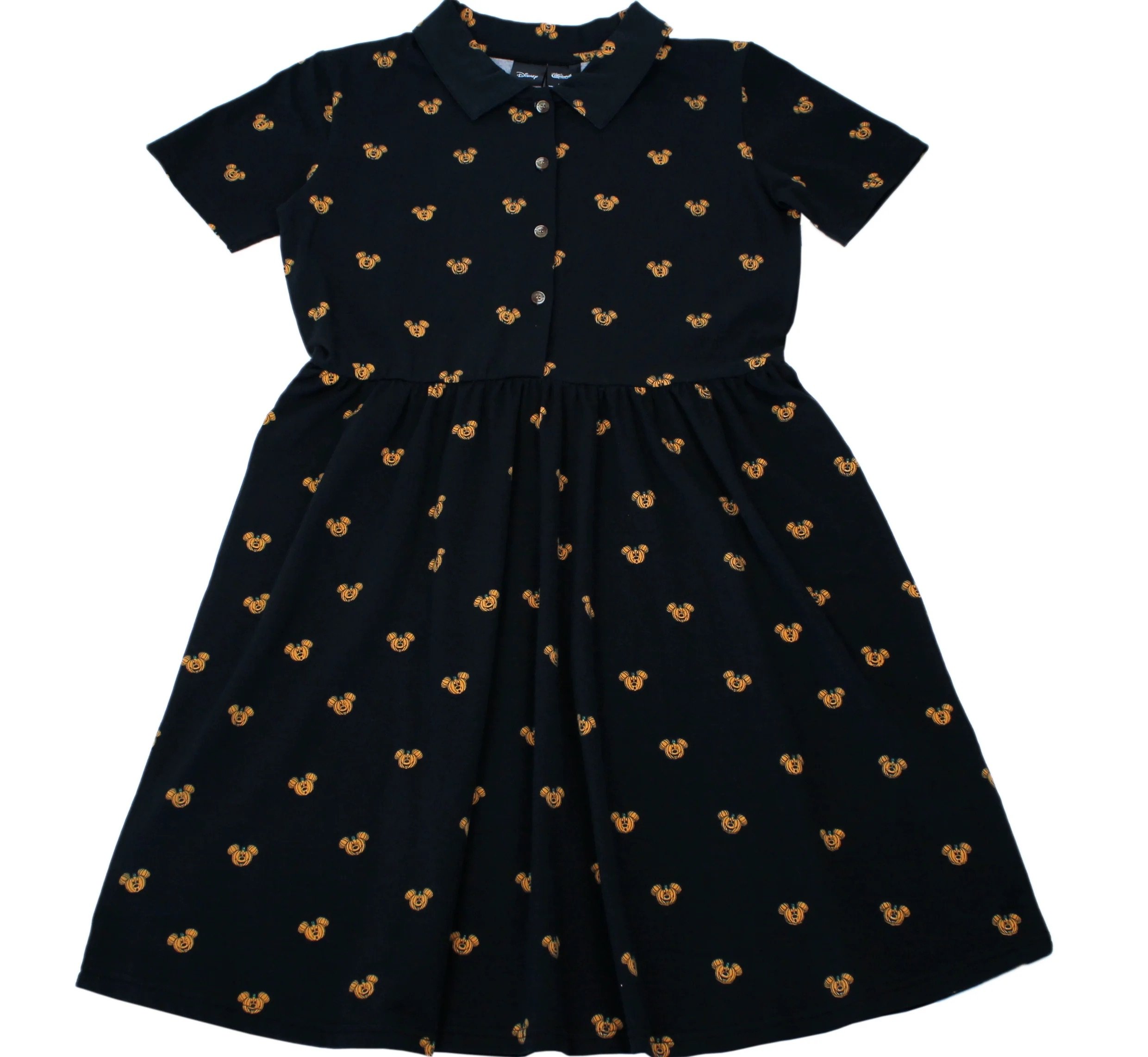 Mickey Pumpkin Button Up Dress