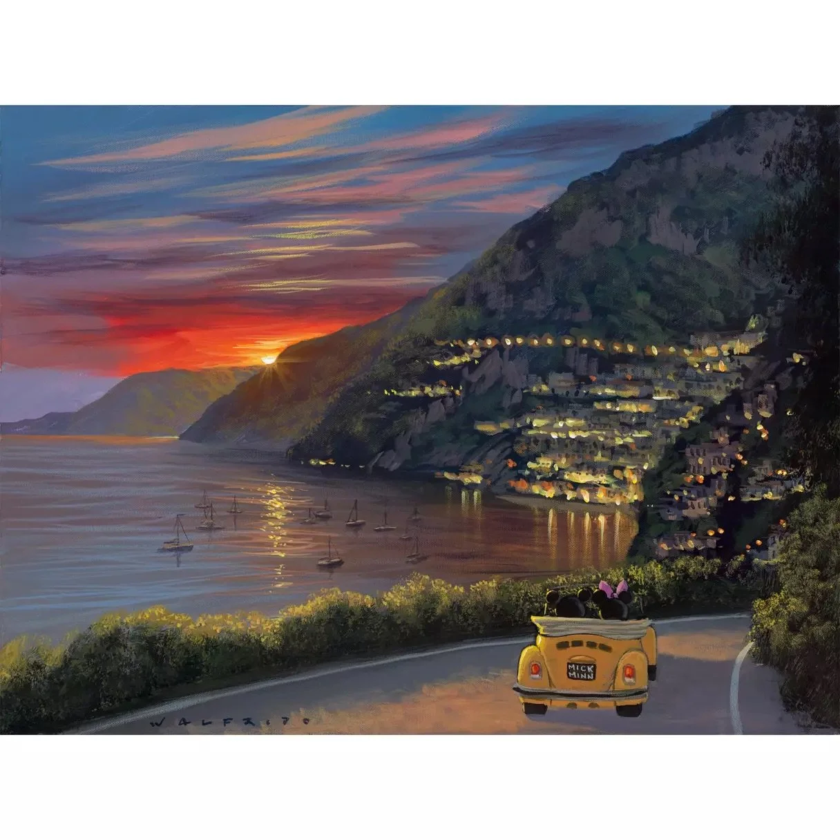 "Riding Through Amalfi" - Mickey & Minnie