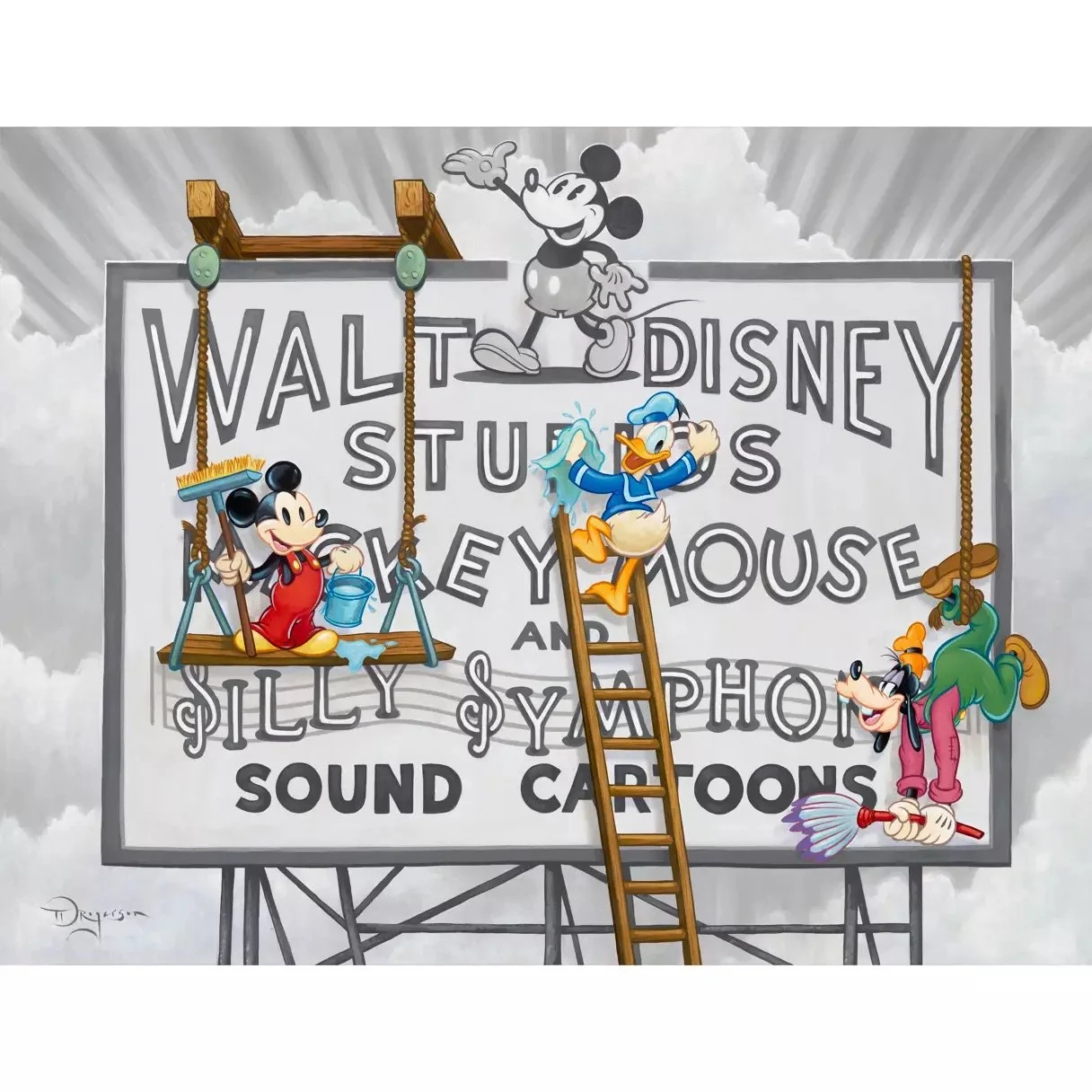 "Studio Sign Cleaners" - Mickey & Friends