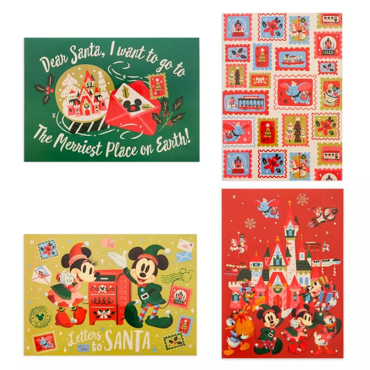 Mickey &amp; Friends Holiday Greeting Cards Set
