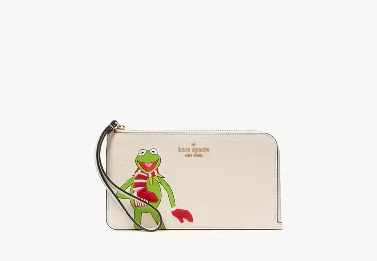 Kermit Medium L-Zip Wristlet
