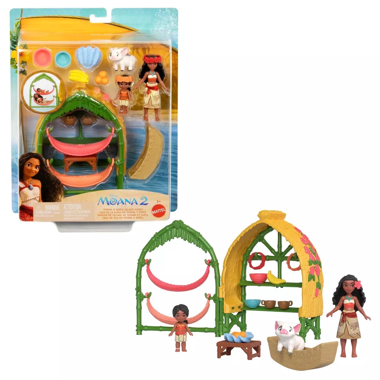 Moana &amp; Simea Village Home Play Set