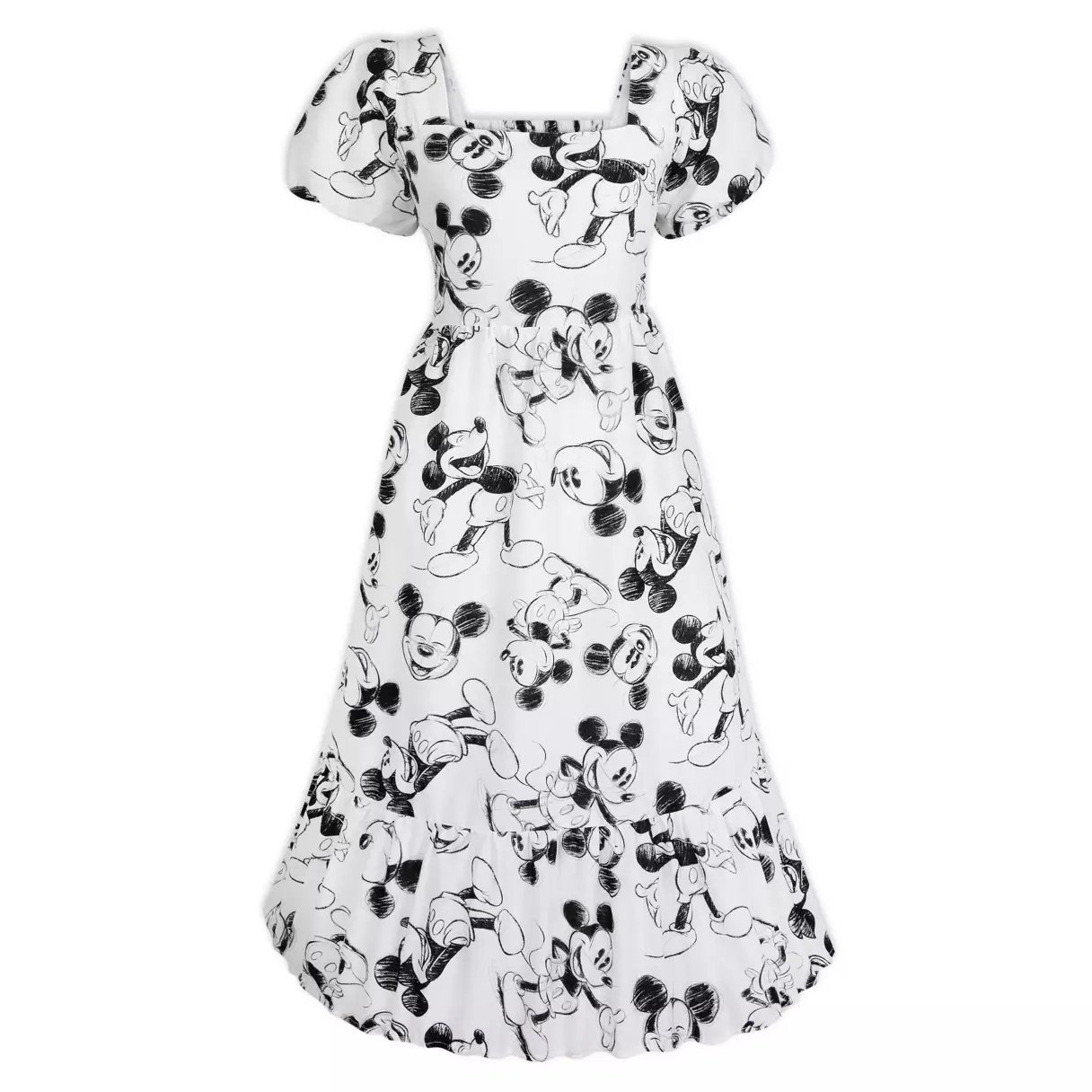 Mickey Sketch Art Dress