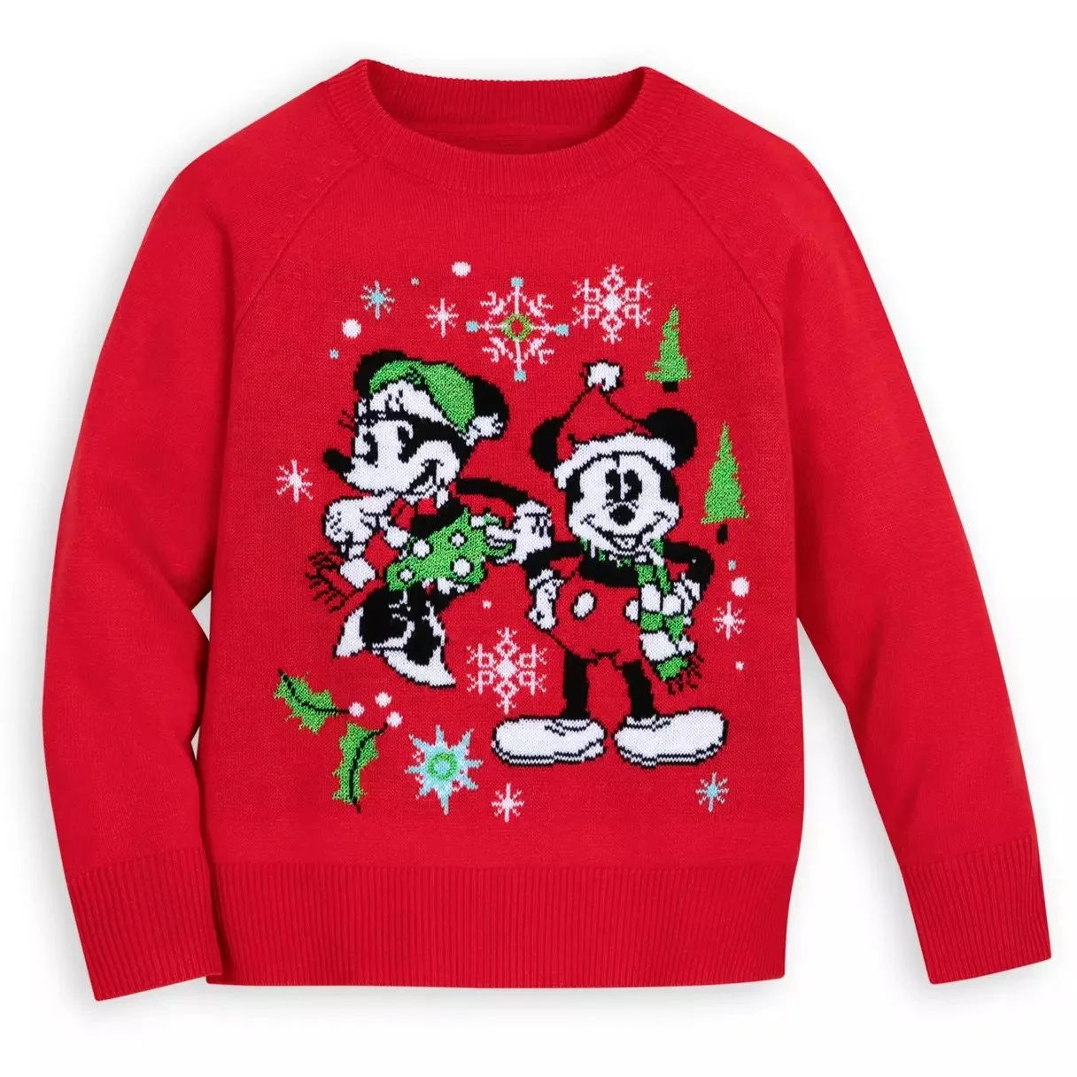 Kids Mickey &amp; Minnie Holiday Sweater