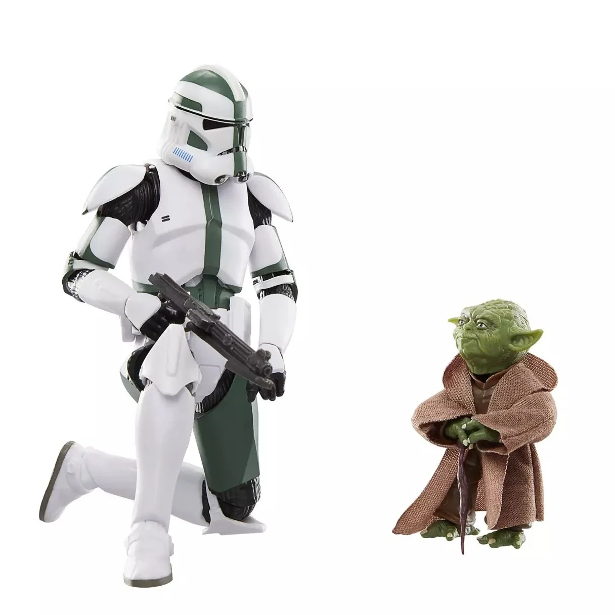 Yoda and Clone Commander Gree Action Figure Set