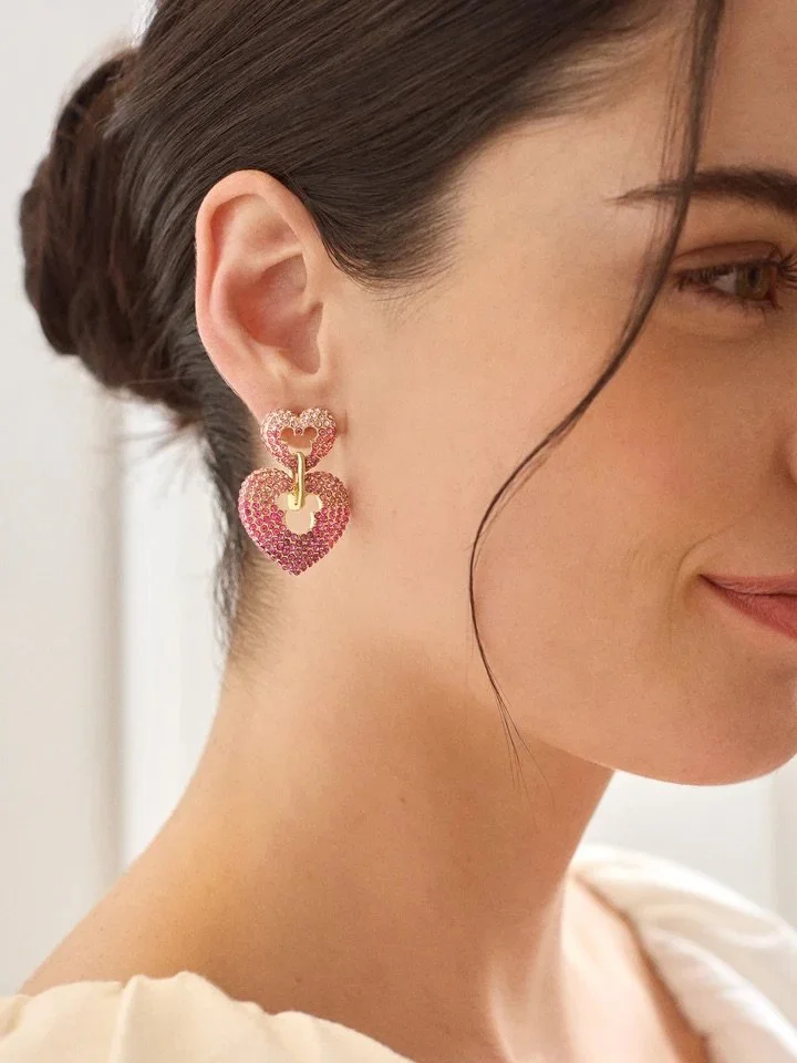 Mickey Heart Statement Earrings