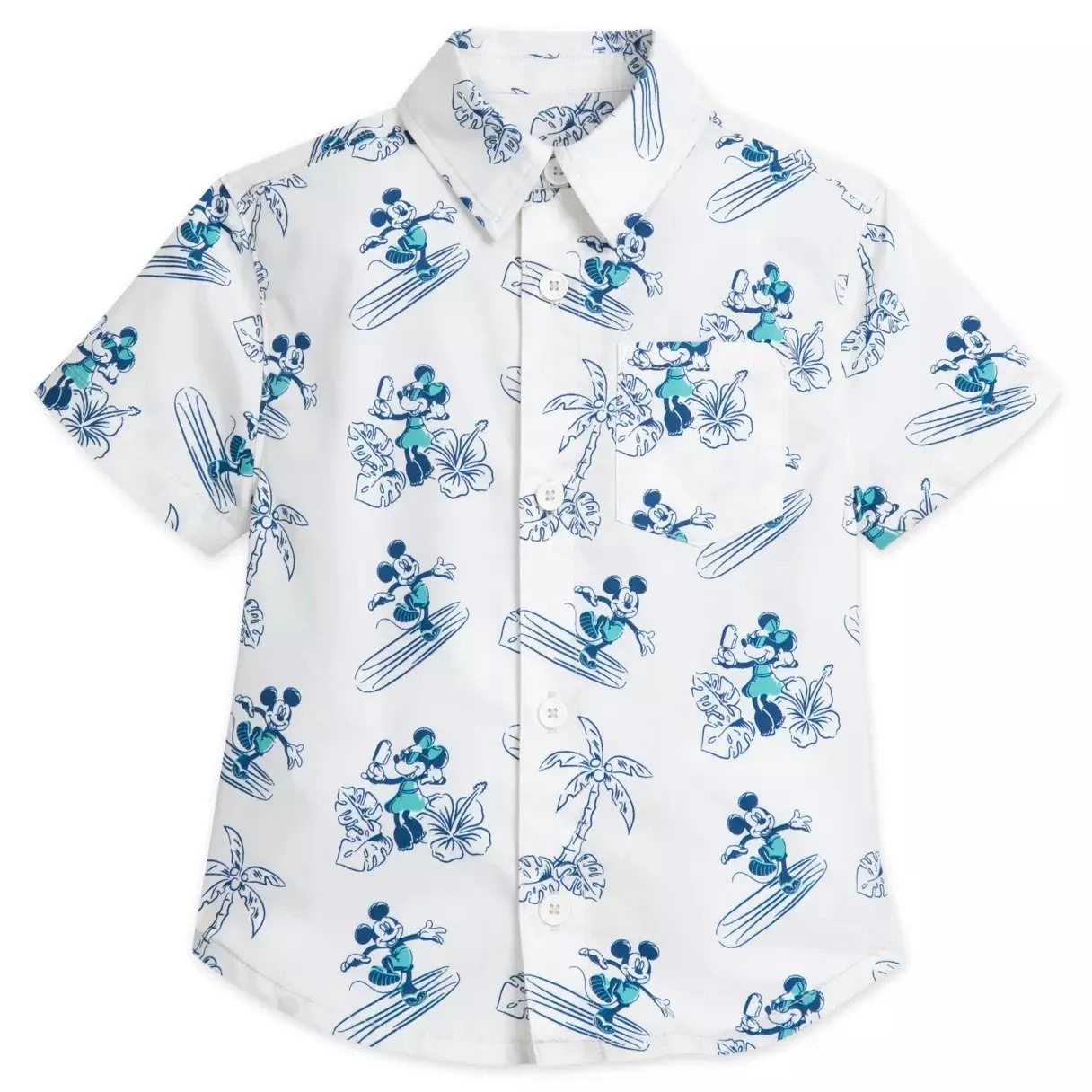 Kids Mickey & Minnie Woven Shirt