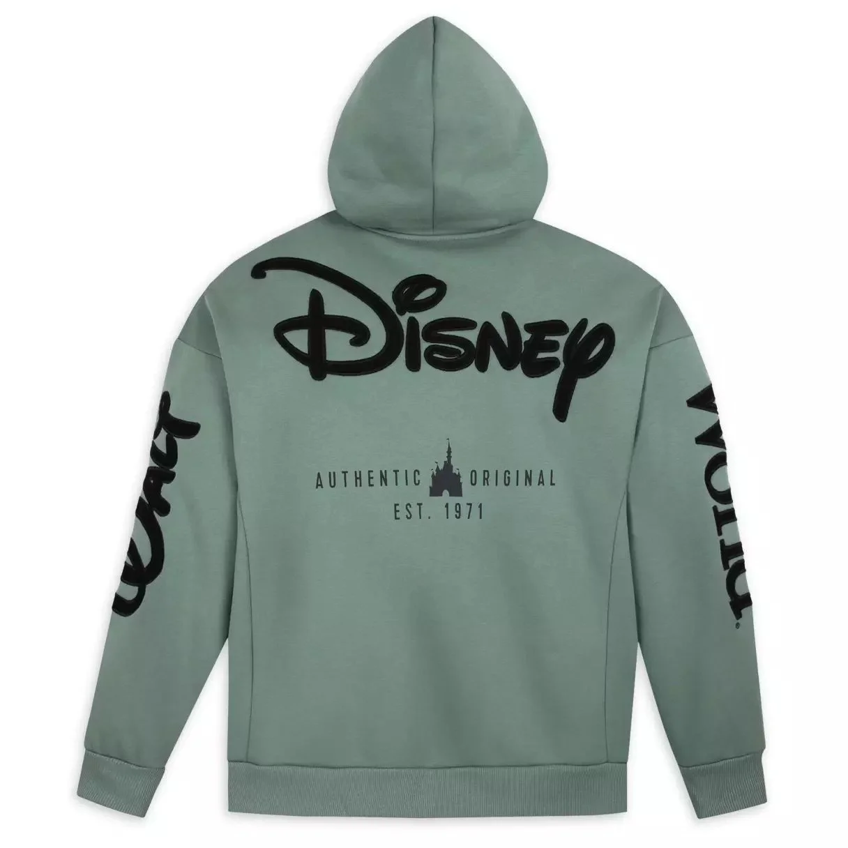 WDW Logo Green Zip Hoodie