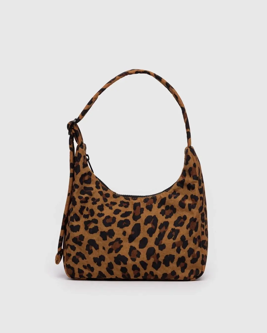 Leopard Mini Nylon Shoulder Bag