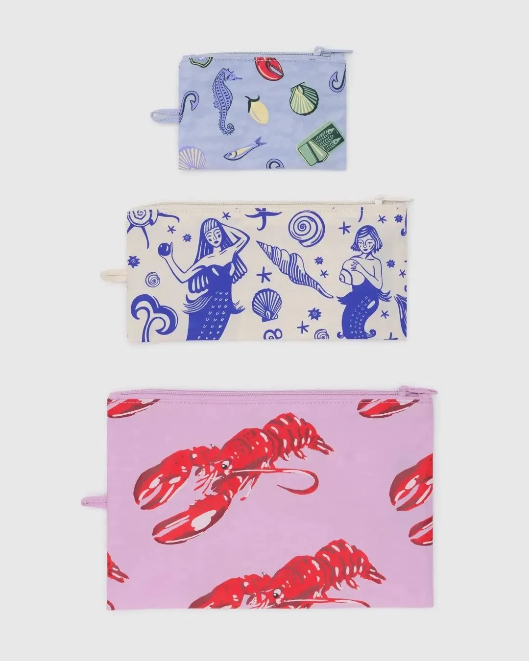 Sea Creatures Flat Pouch Set
