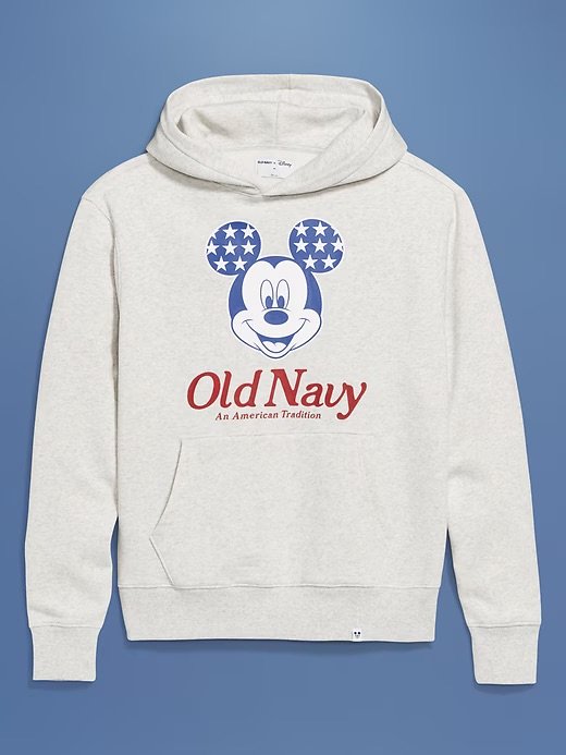 Mickey Oversized Flag Graphic Hoodie