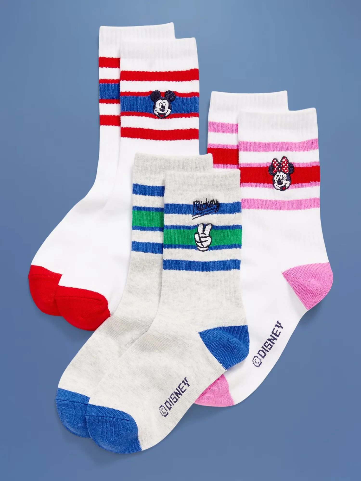 Kids Disney Crew Socks 3-Pack