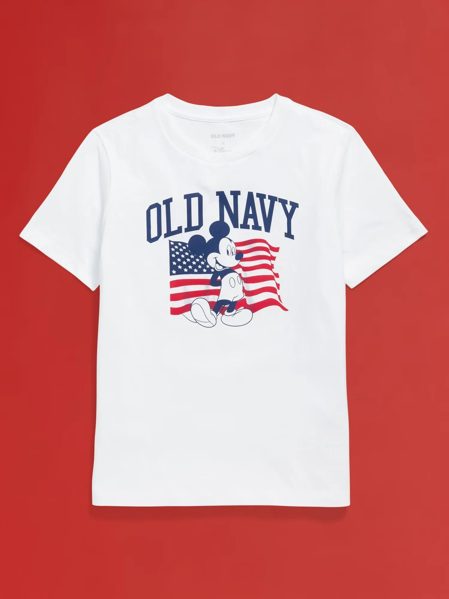 Kids Mickey Flag Logo T-Shirt