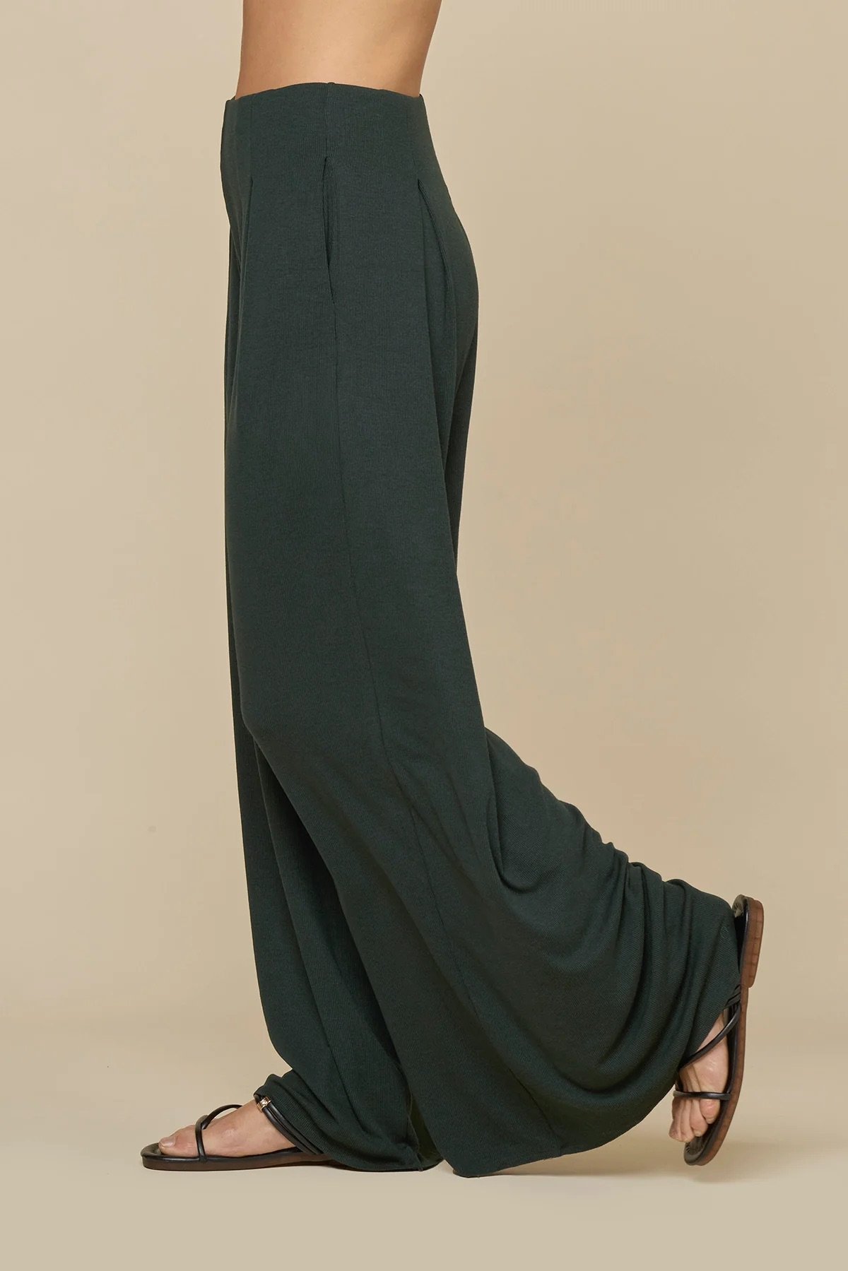 Deep Forest Go with the Flow Wide Leg Pant