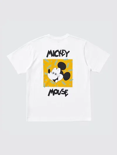 Mickey Faces White UT Graphic T-Shirt
