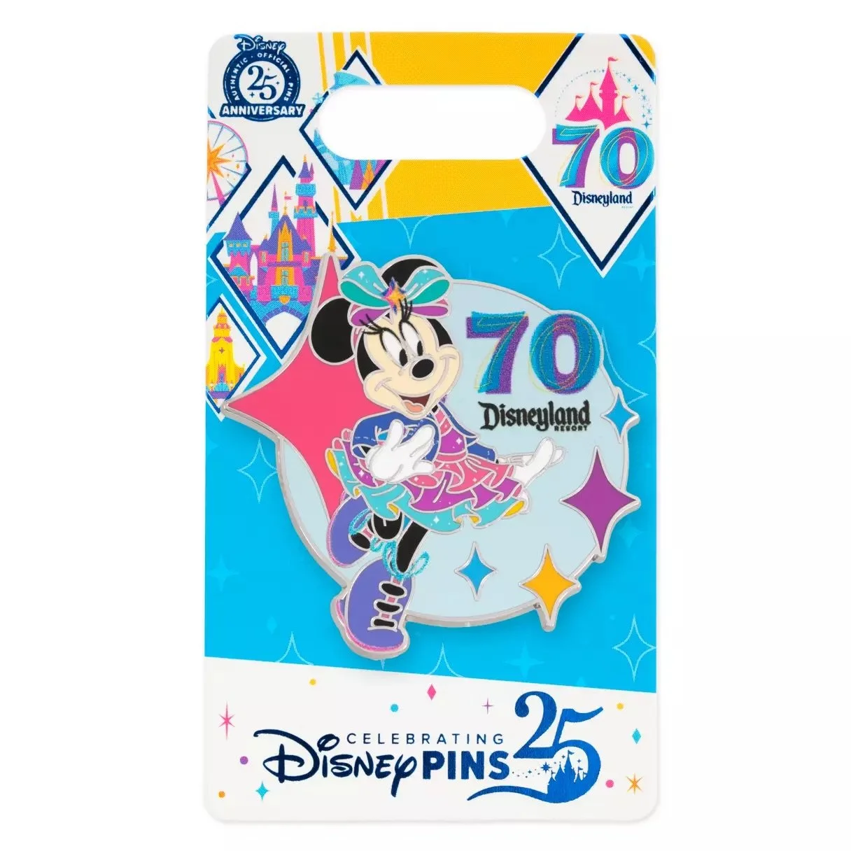 Minnie Disneyland 70th Anniversary Pin