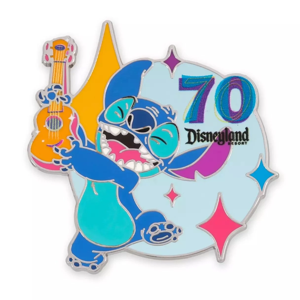 Stitch Disneyland 70th Anniversary Pin