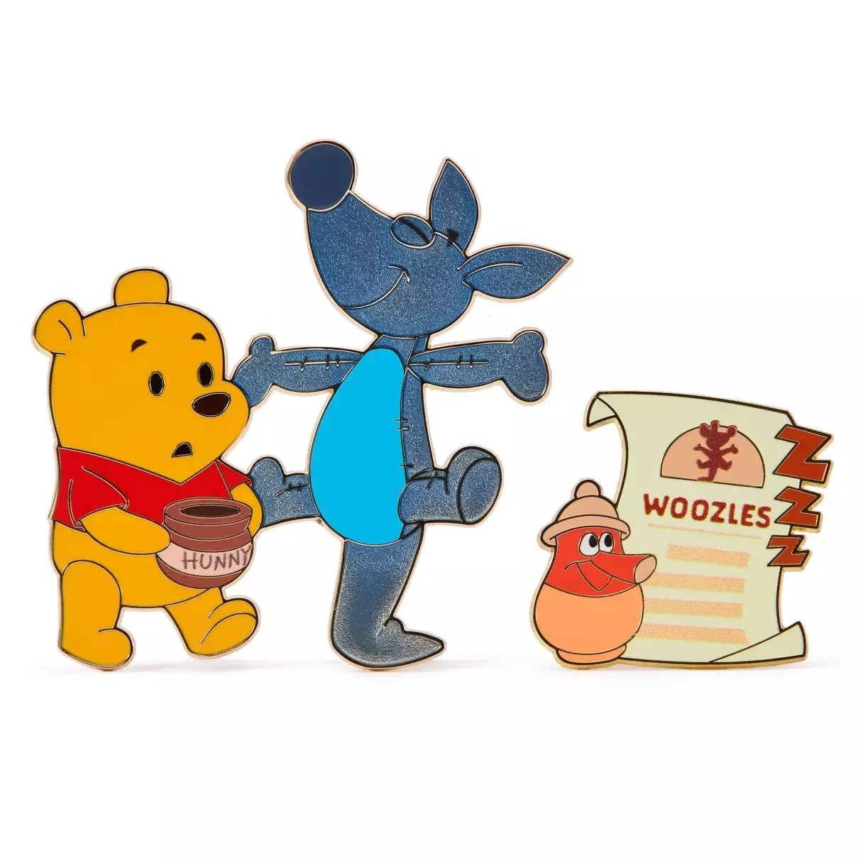 Pooh and Woozle Pin Set