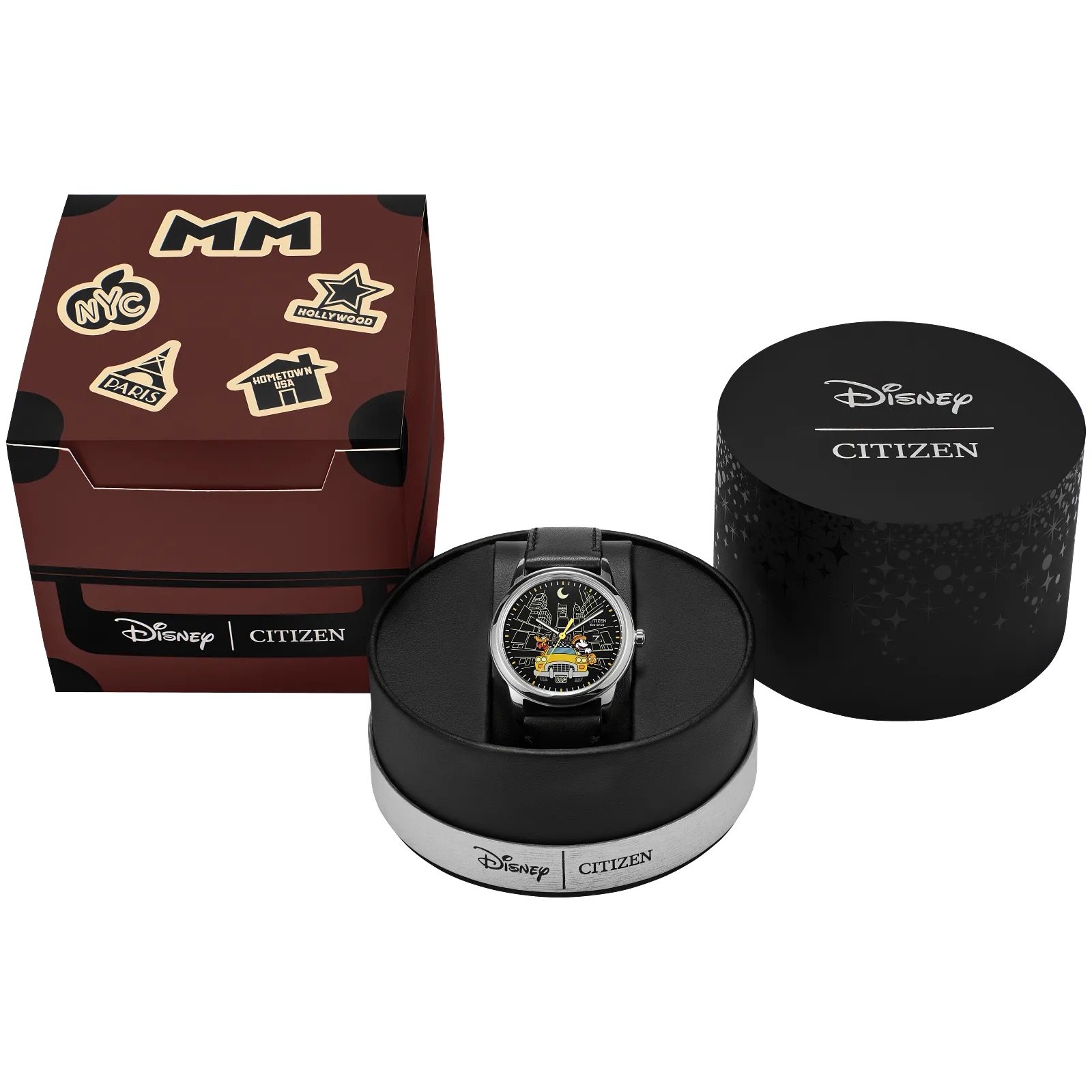 Mickey Mouse & Pluto Take NYC Eco-Drive Watch Disney Citizen Watch Mickey Mouse Travel Collection June 2025 Box.jpeg