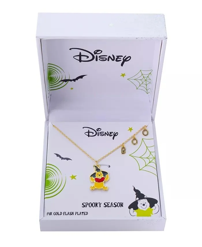Pooh Witch Hat Halloween Pendant Necklace