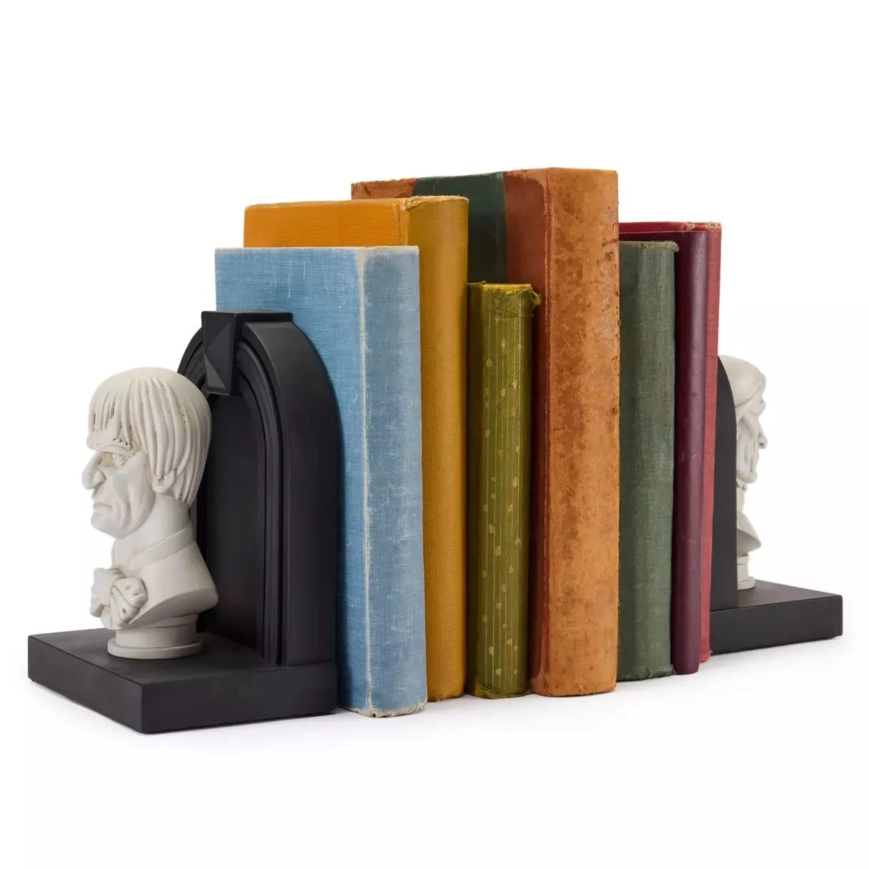 Watchful Busts Bookends